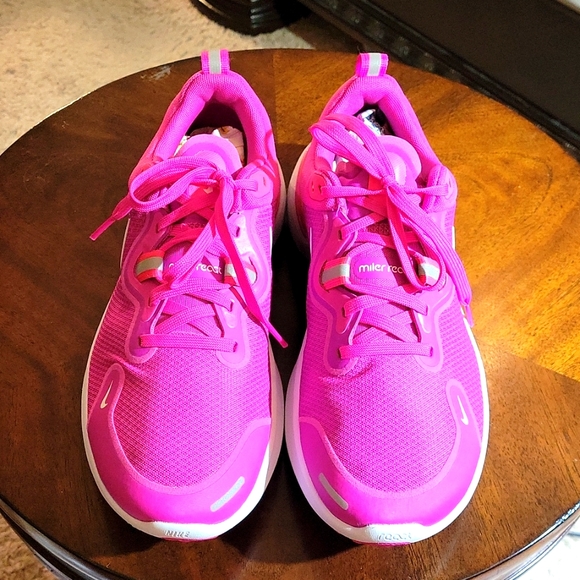 Nike Shoes - NIKE WOMEN"S REACT MILER CASUAL RUNNING SHOE CW1778-601 PINK/WHITE SNEAKER